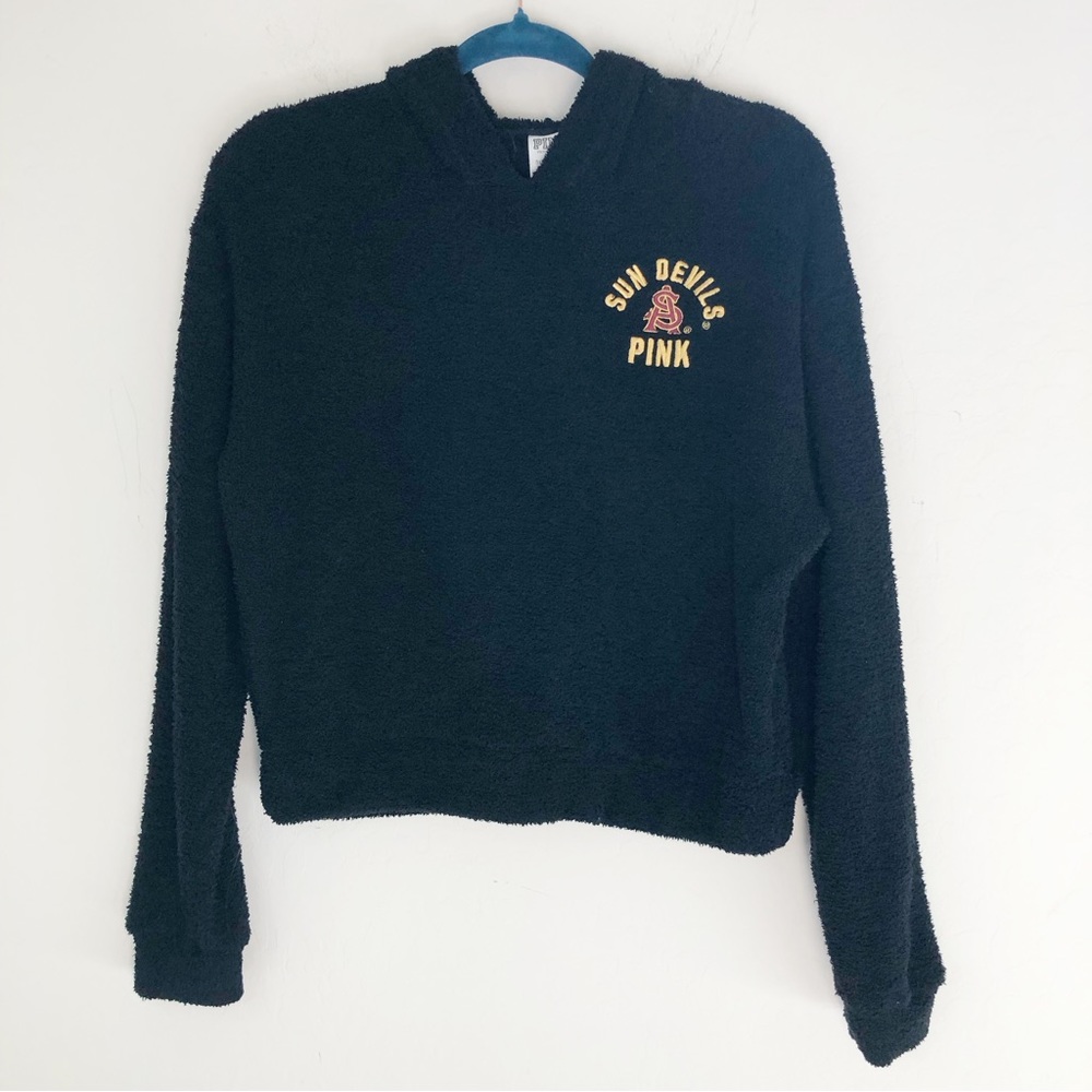 ASU Arizona State University Victoria Secret PINK Collegiate Black Hoodie XS